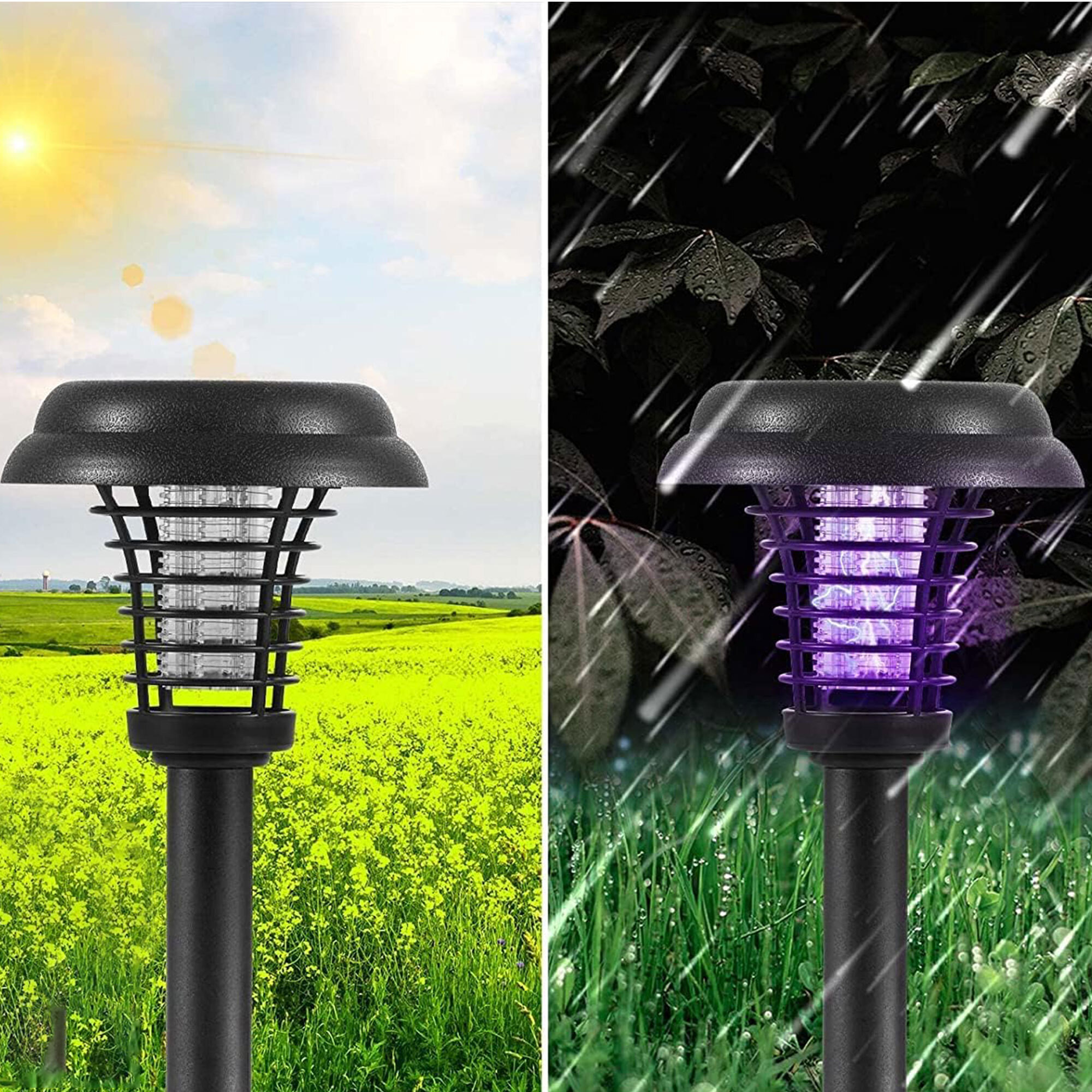 Well Home Luz Matamosquitos 2 en 1 con Energía Solar: Eficaz y Eco-Amigable