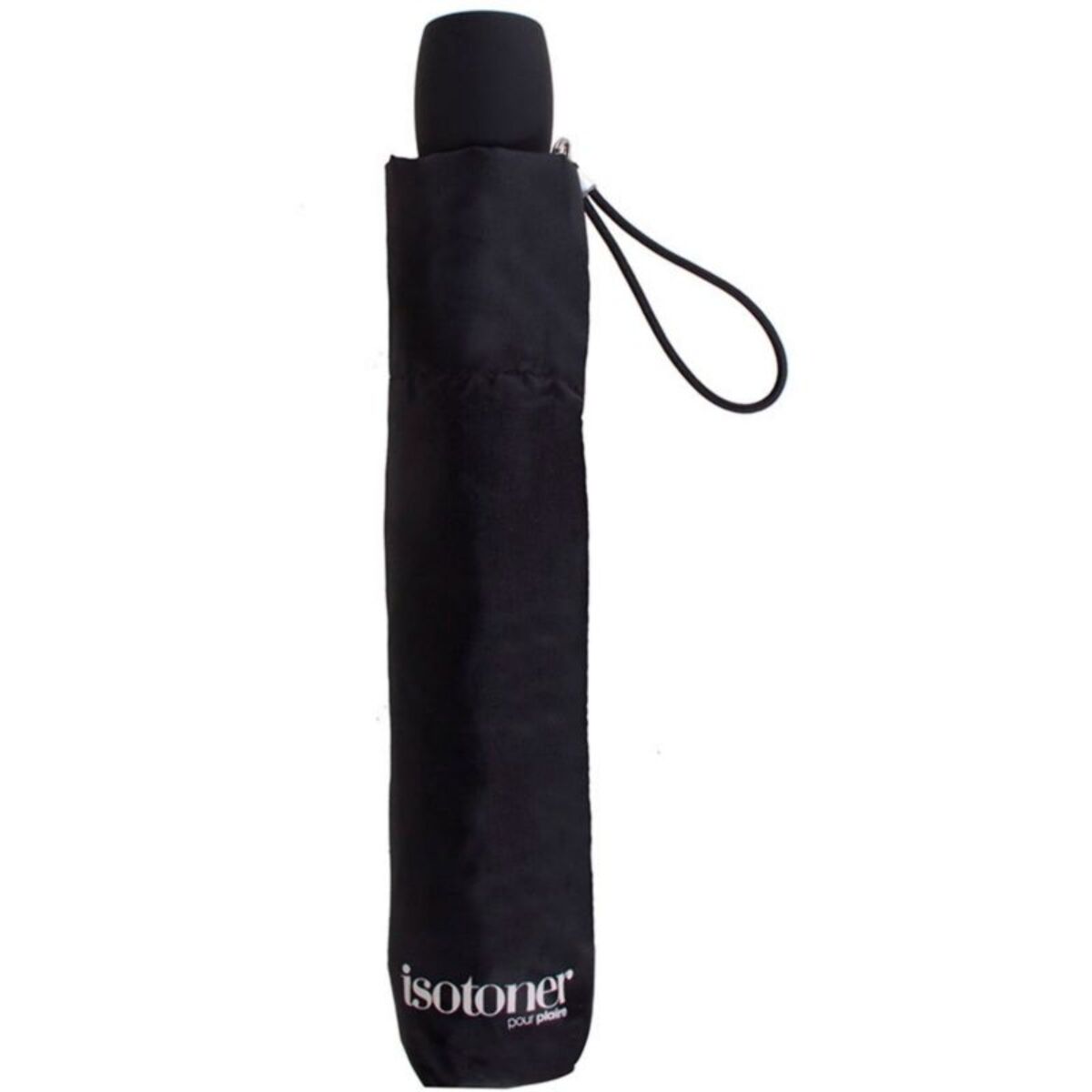 Parapluie ISOTONER 3 sections acier/alu/carbone Noir