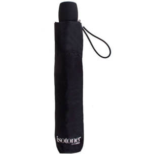 Parapluie ISOTONER 3 sections acier/alu/carbone Noir