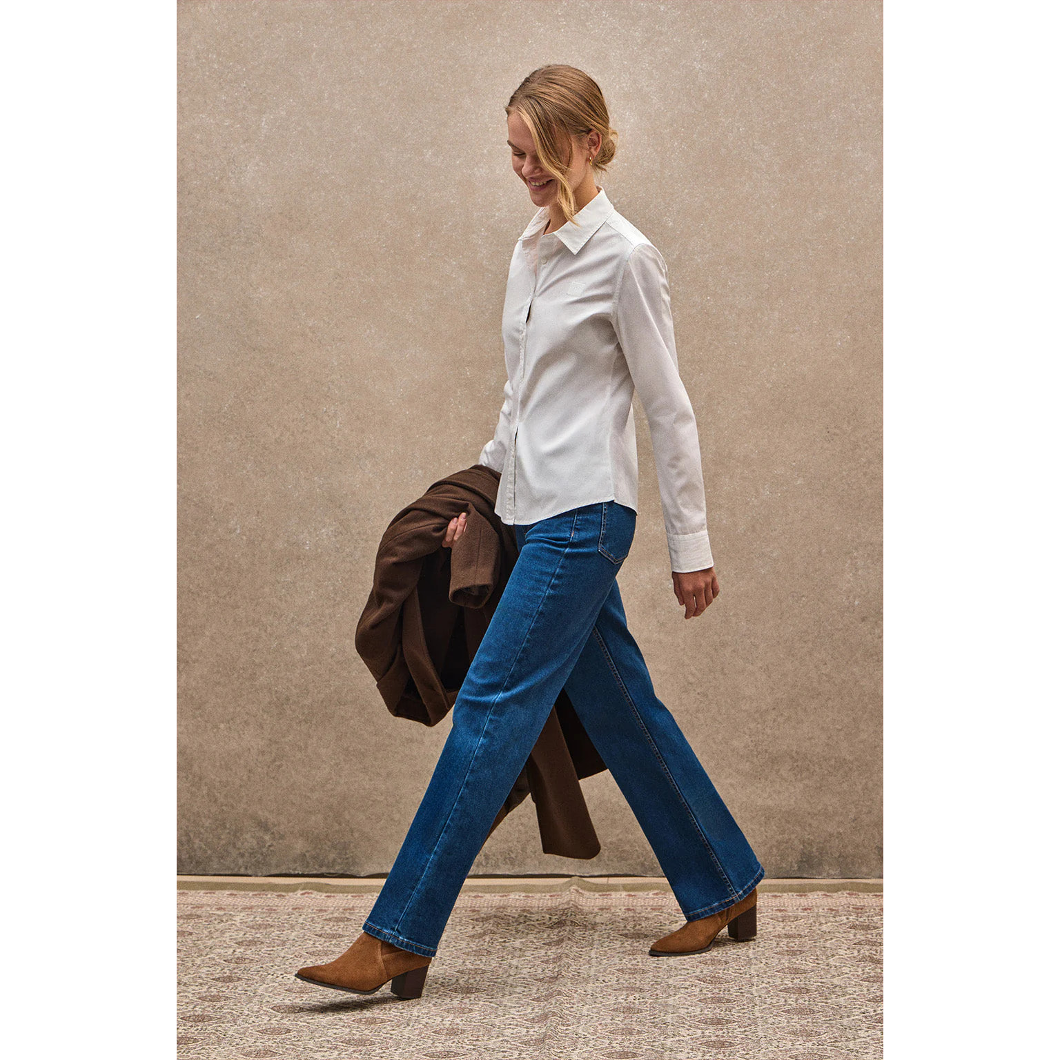 Camicia bianca slim fit con logo Polo Club