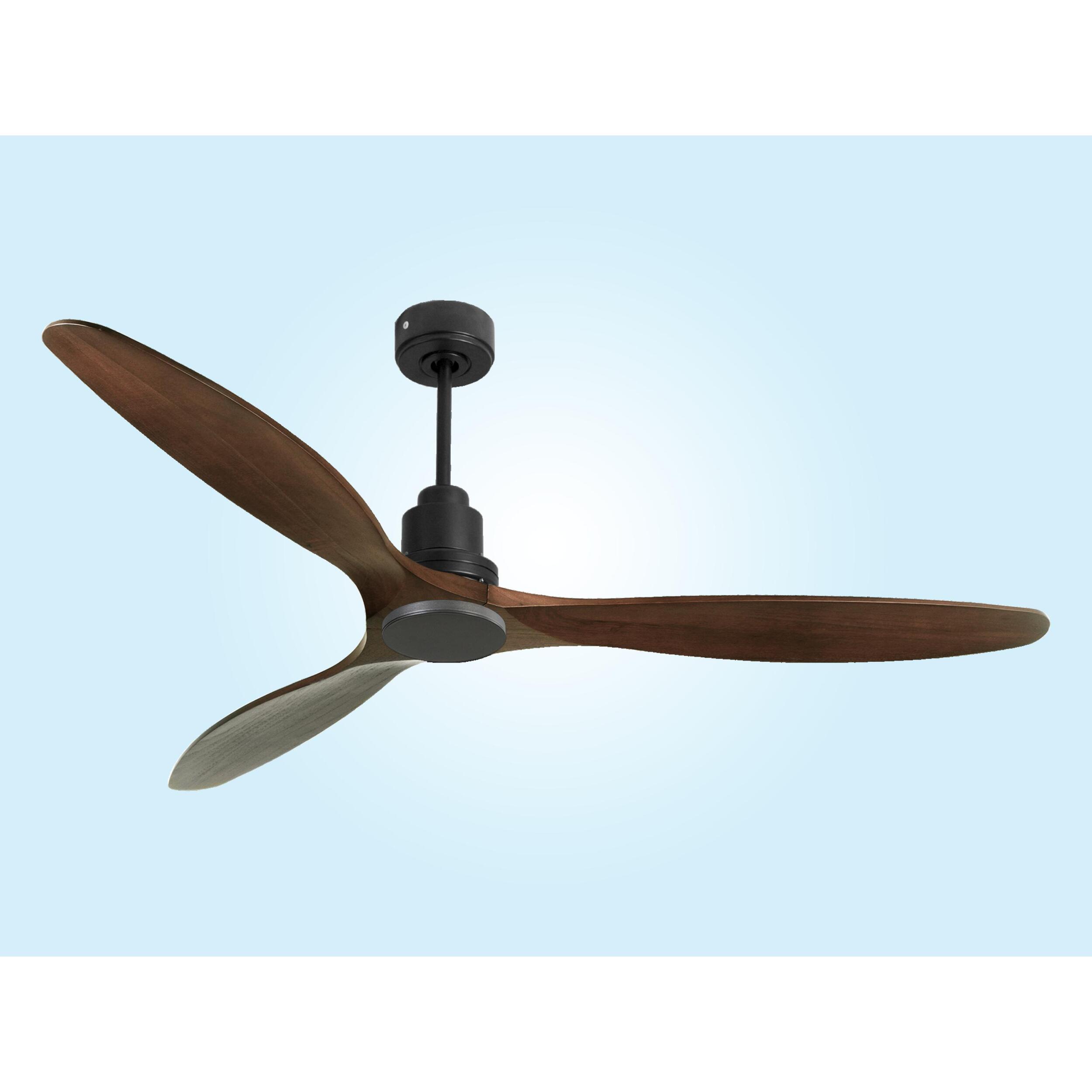 Ventilateur de plafond Réversible  Thermostat Wifi Moteur à courant continu Toits en pente Télécommande Hypersilence Mémoire Shopify Vendible (AUTOMATIQUE)