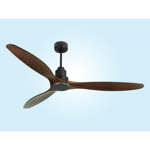 Ventilateur de plafond Réversible  Thermostat Wifi Moteur à courant continu Toits en pente Télécommande Hypersilence Mémoire Shopify Vendible (AUTOMATIQUE)