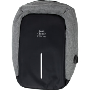 mochila antirrobo gris jean claude olivier