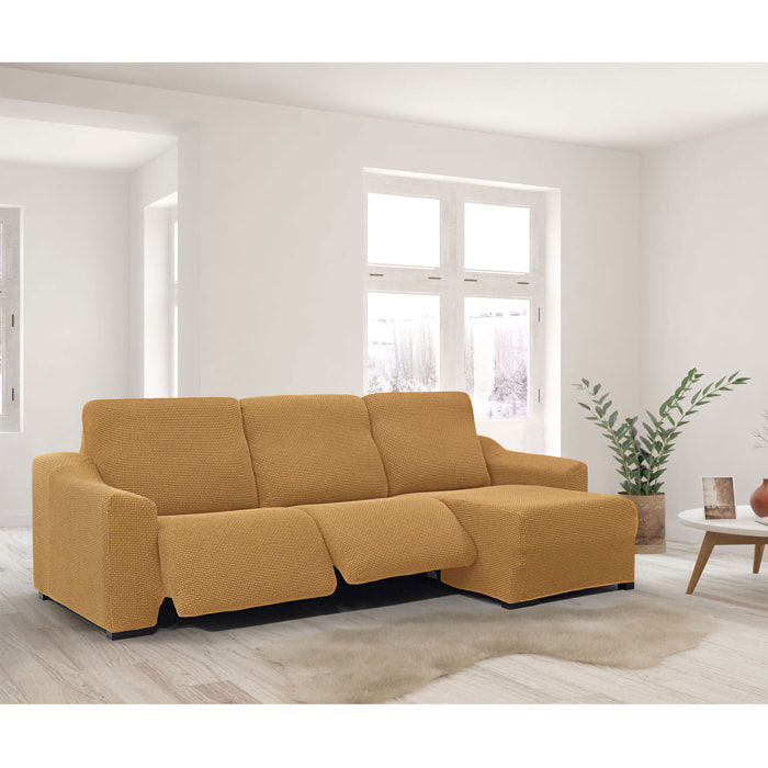 Funda para Chaise Longue derecha (visto de frente ) brazo largo SÚPER ELÁSTICA con RELAX modelo HELENA