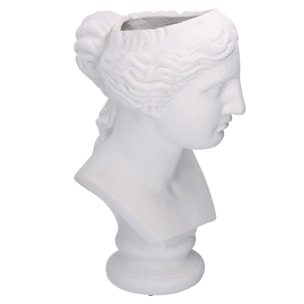 Portavaso Vacchetti in resina busto bianco cm35x30h59