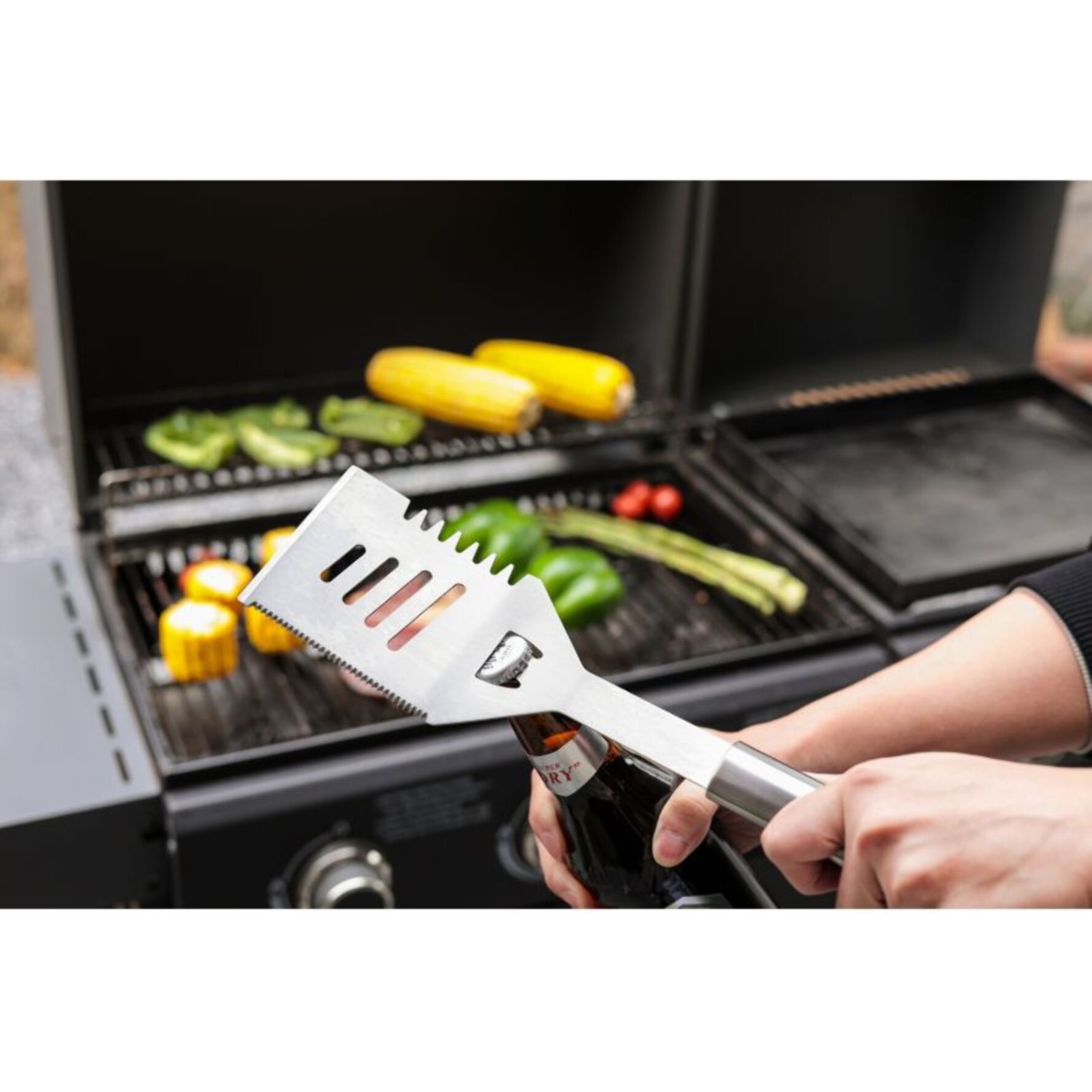 Ustensile barbecue ESSENTIELB Spatule inox barbecue