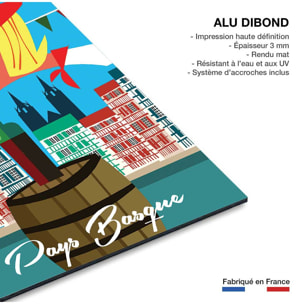 Tableau les fêtes du pays basque  Tableau alu Dibond
