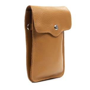 Albareto Bolso bandolera de mujer de piel auténtica acabado Dollaro