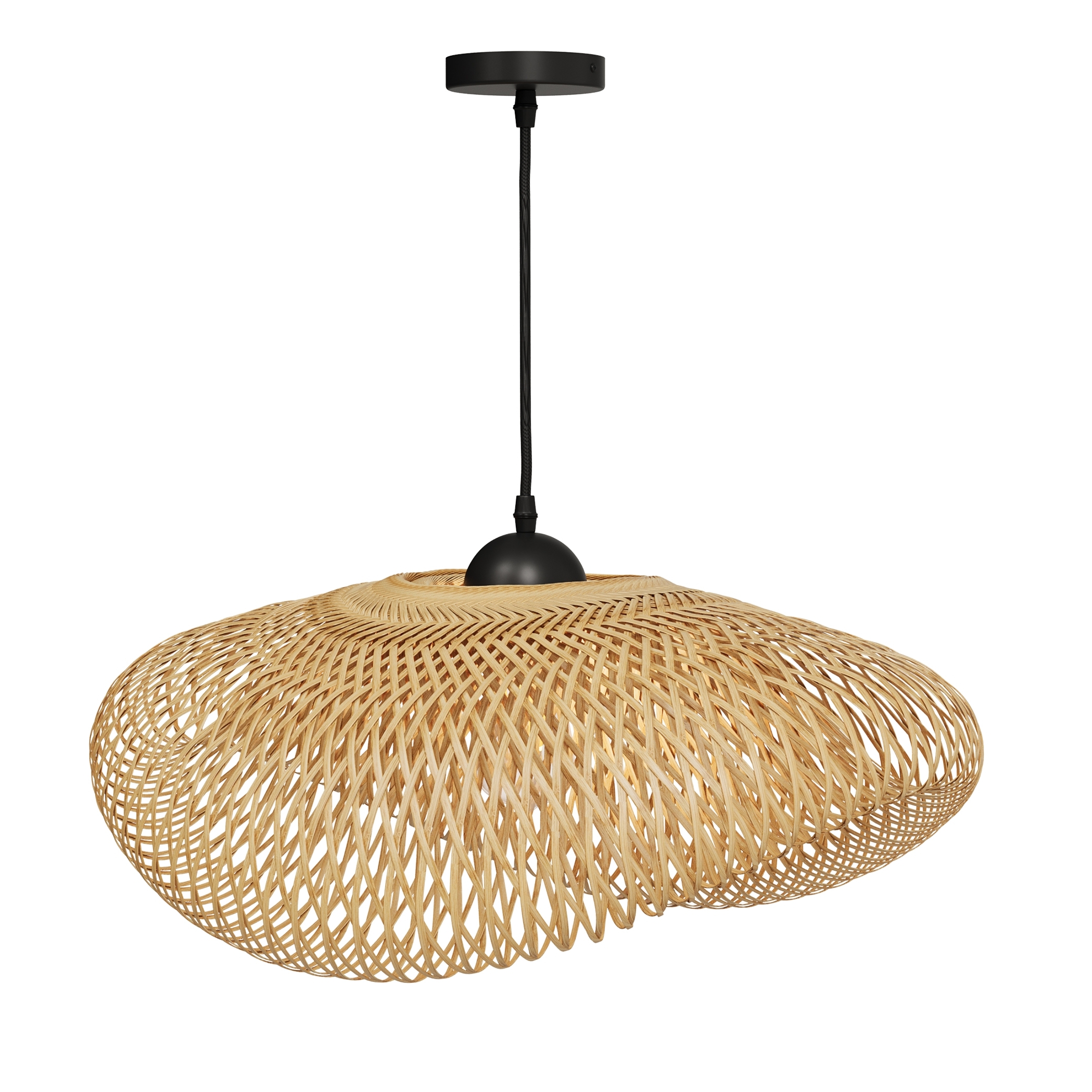 Suspension Anya en bambou naturel D60 cm