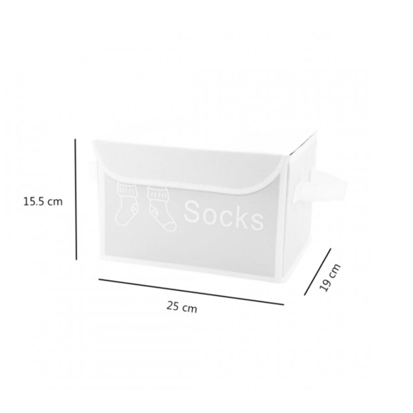 Lot de 4 boîtes de rangement avec couvercle en nylon - SPACE