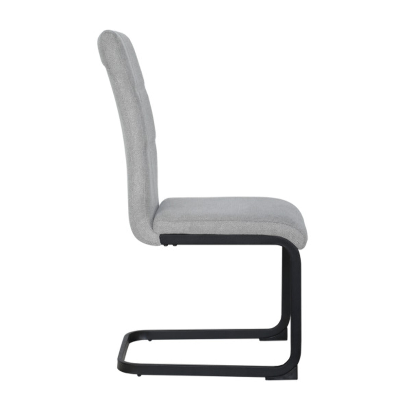 Chaise en tissu avec pied luge en métal - FABIO