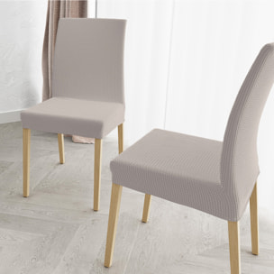 COPPIA VESTISEDIA CON SCHIENALE LESLIE, Microfibra/Elastan - TORTORA
