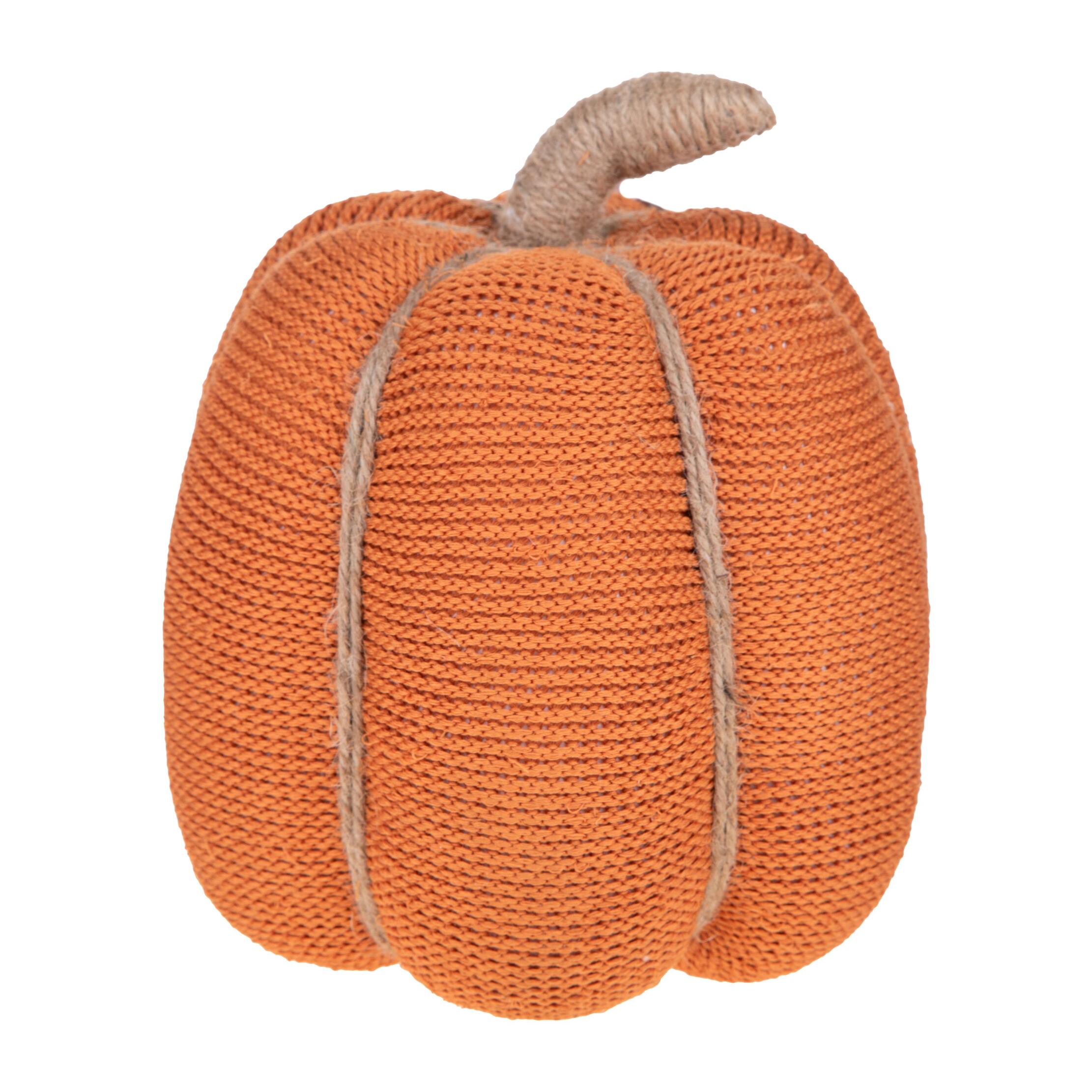 Zucca in tessuto - Pezzi 2 - Colore Arancio - 20x19Hx20cm - Bianchi Dino