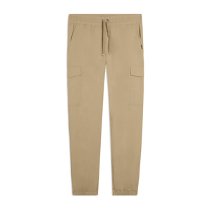 Pantaloni Cargo in Popeline elasticizzato