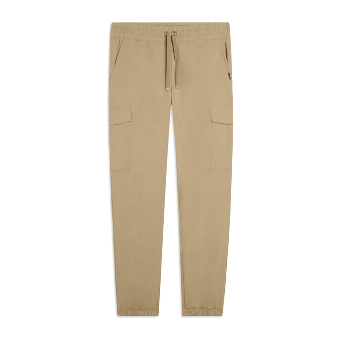 Pantaloni Cargo in Popeline elasticizzato