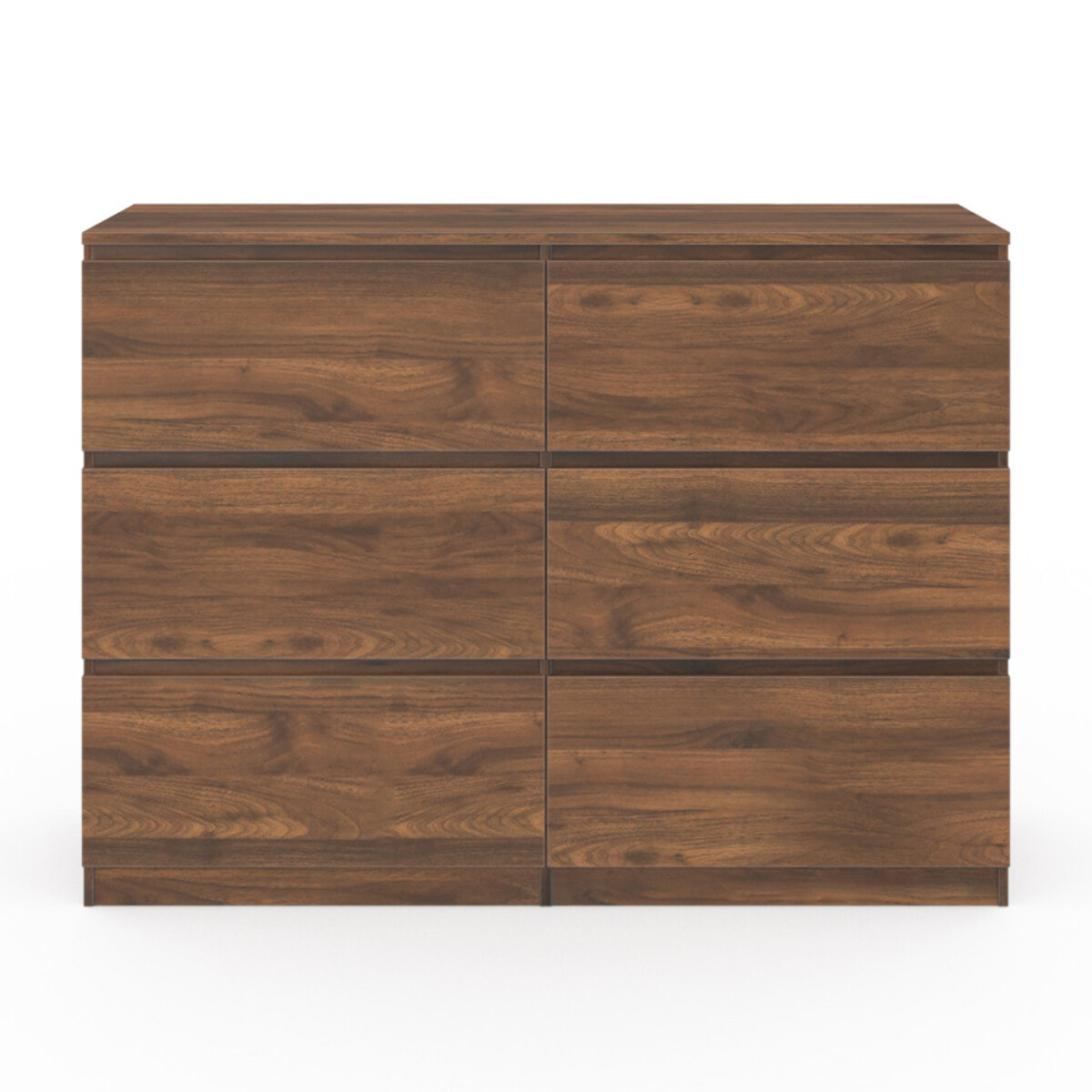 Commode 6 tiroirs Tomi - Bois noyer
