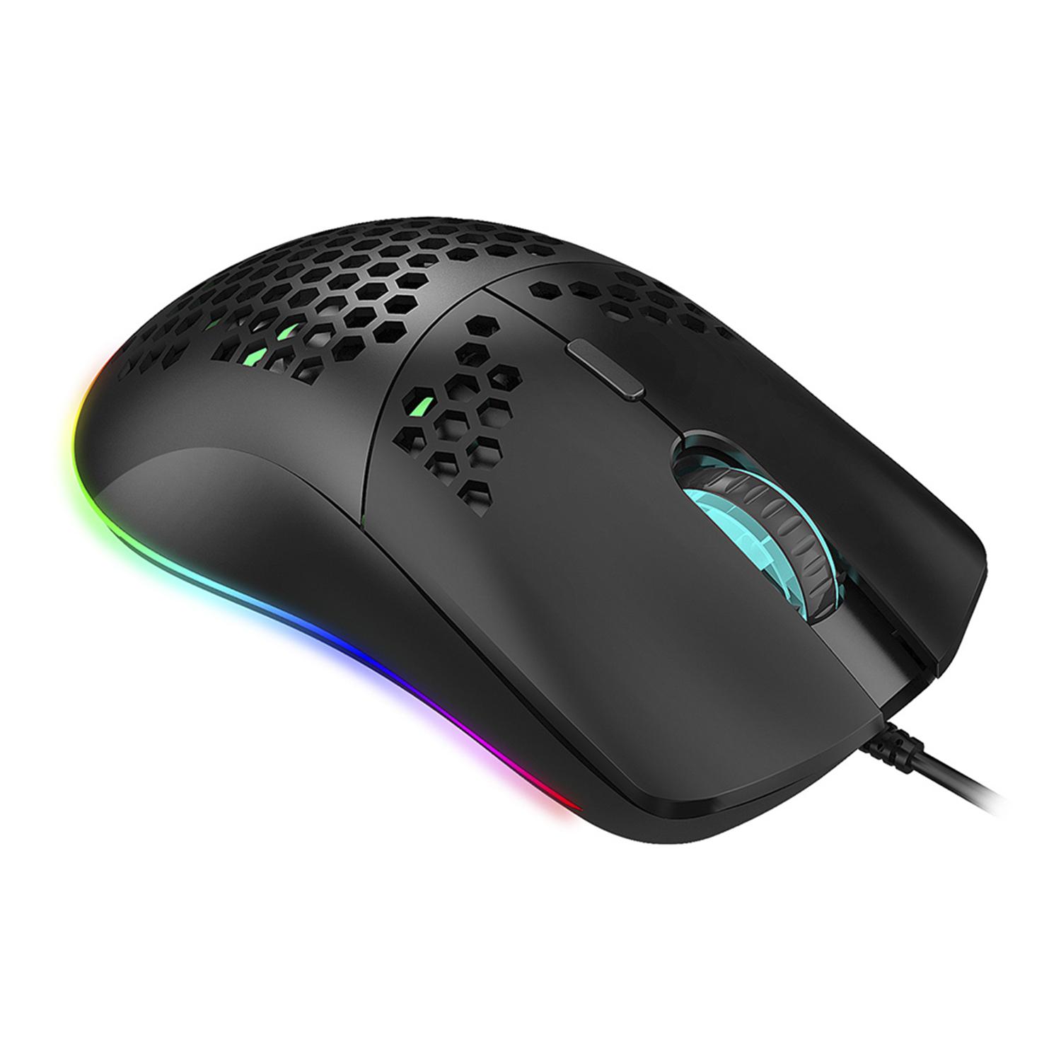 Ratón gaming C-7, hasta 16.000DPI, 1000Hz, 7 botones. Iluminación LED RGB.