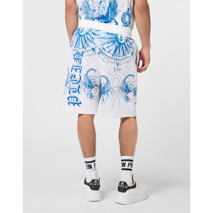 PHILIPP PLEIN Fleece Shorts Tattoo Tattoo