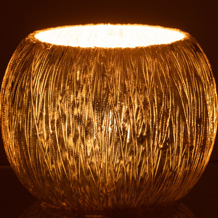 J-Line photophore - verre - argent - small