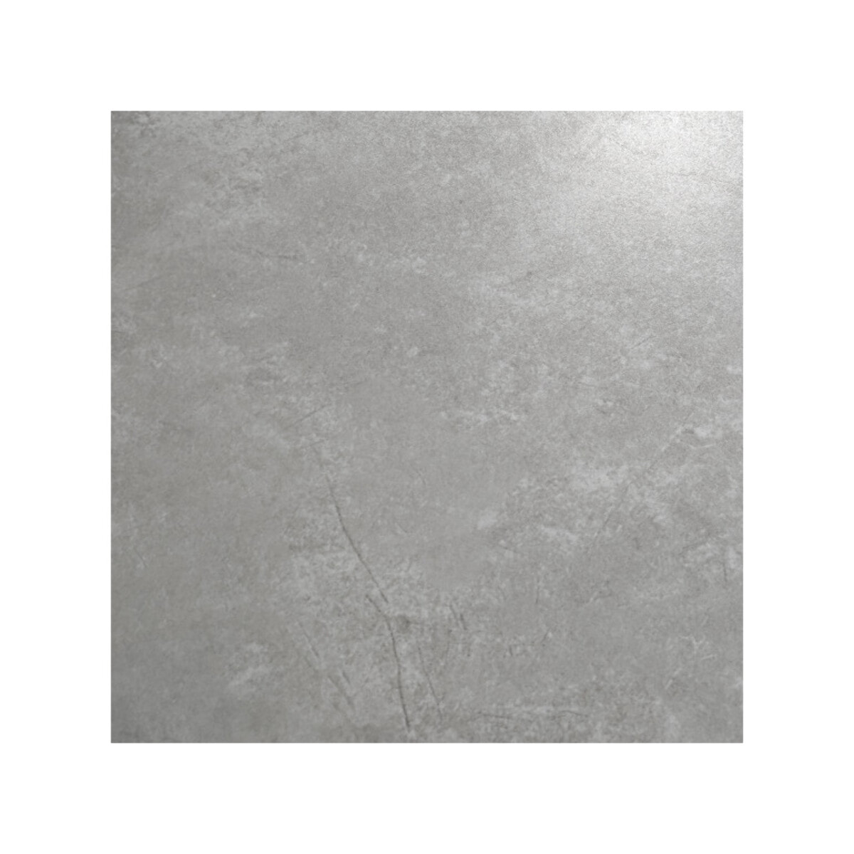 Table ronde céramique pleine masse gris béton de 100 cm de diamètre - STONE 2