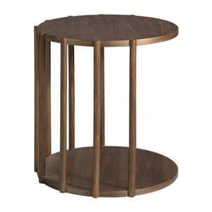 Mesa de rincón Angel Cerda de nogal 45x45x47cm