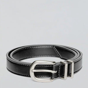 Cinturón Blossom negro con grabado Polo Club