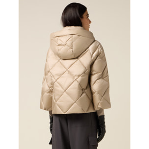 Oltre - Cappa in nylon trapuntato - Beige