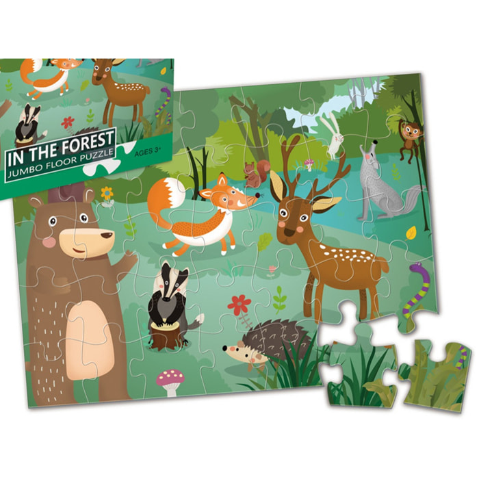 PUZLE DE 35 PIEZAS: EN EL BOSQUE