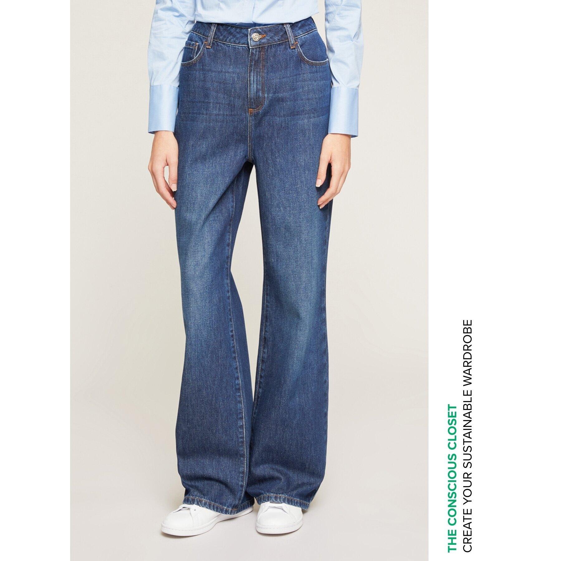 Motivi - Jeans wide leg dark wash - Blu