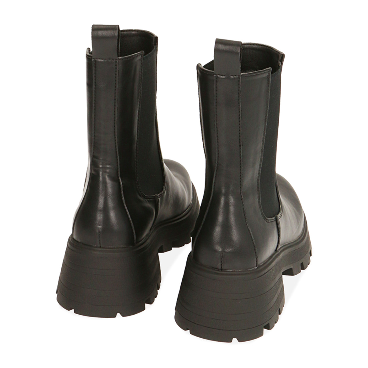 Chelsea boots neri, tacco 4,5 cm