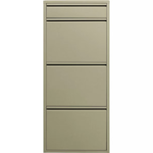 Casier à chaussures Caruso kaki 3+1 tiroirs Kare Design