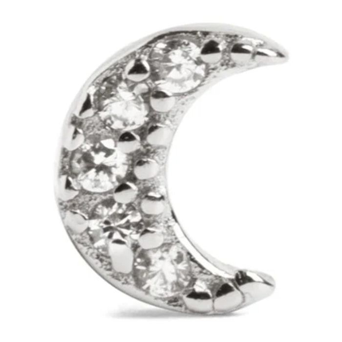 Orecchino singolo Mini Moon Spark in Argento