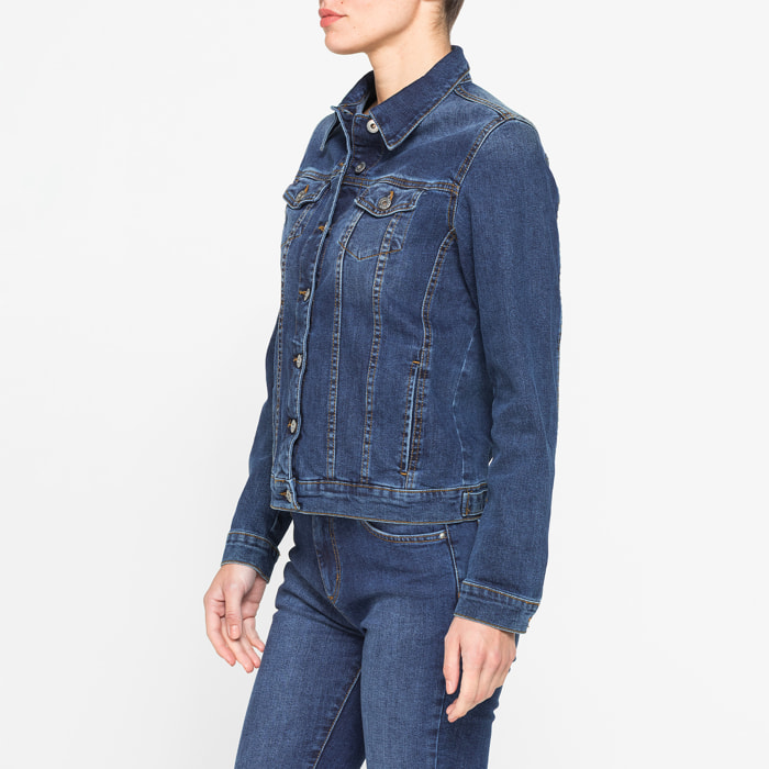 GIUBBINO IN DENIM BASIC STYLE