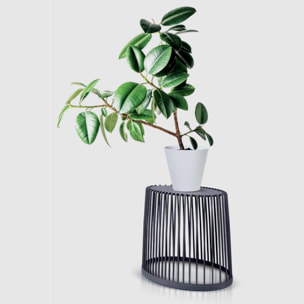 Set de 2 cestas de jardín soporte - mesa auxiliar decorativa clubo , dimensiones (mm) 568x348x450, color antracita