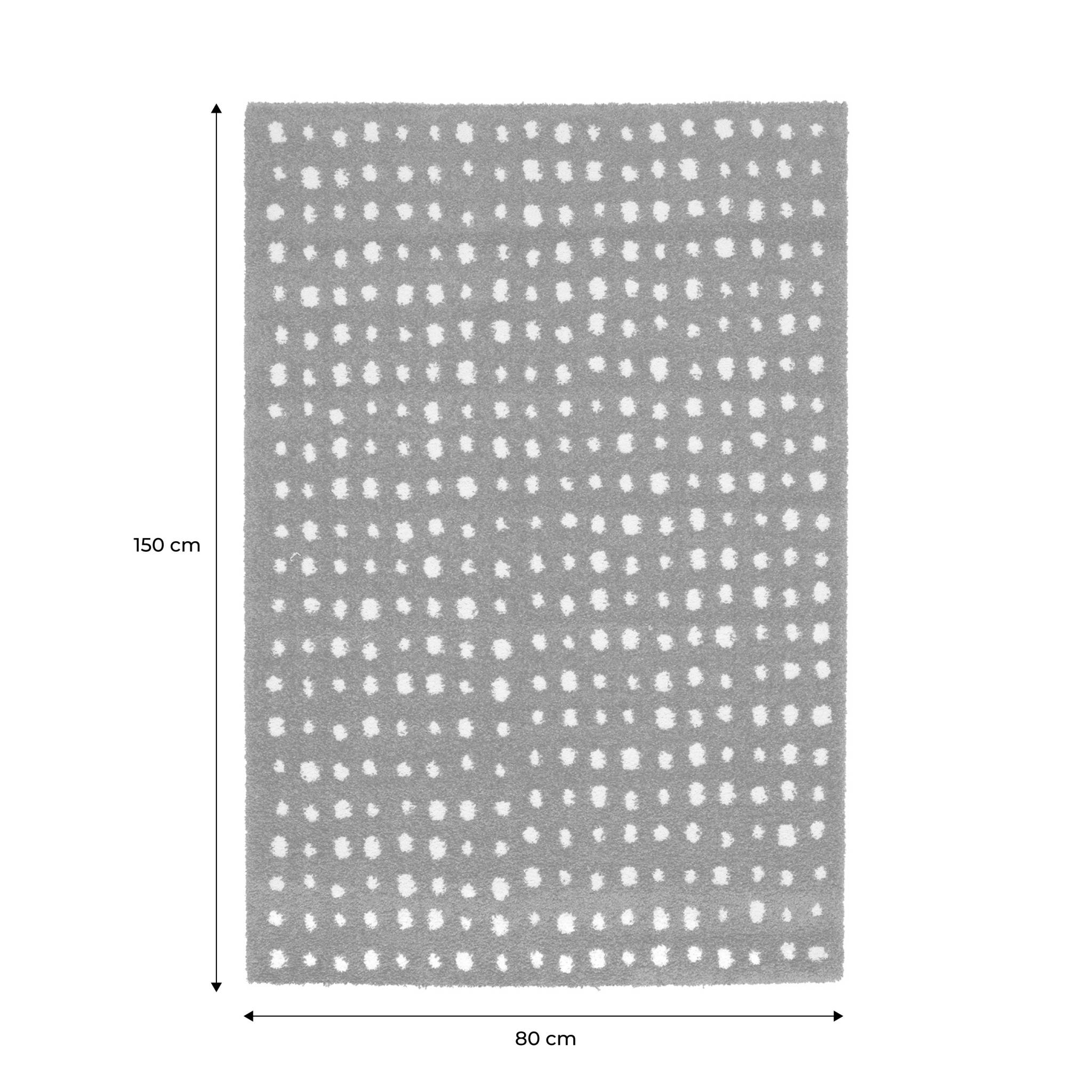 Tapis intérieur à pois marron et crème ENO