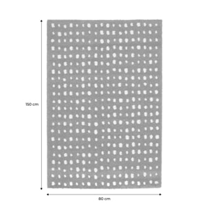 Tapis intérieur à pois marron et crème ENO