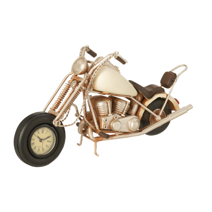 J-Line décoration Moto Antique - métal - blanc