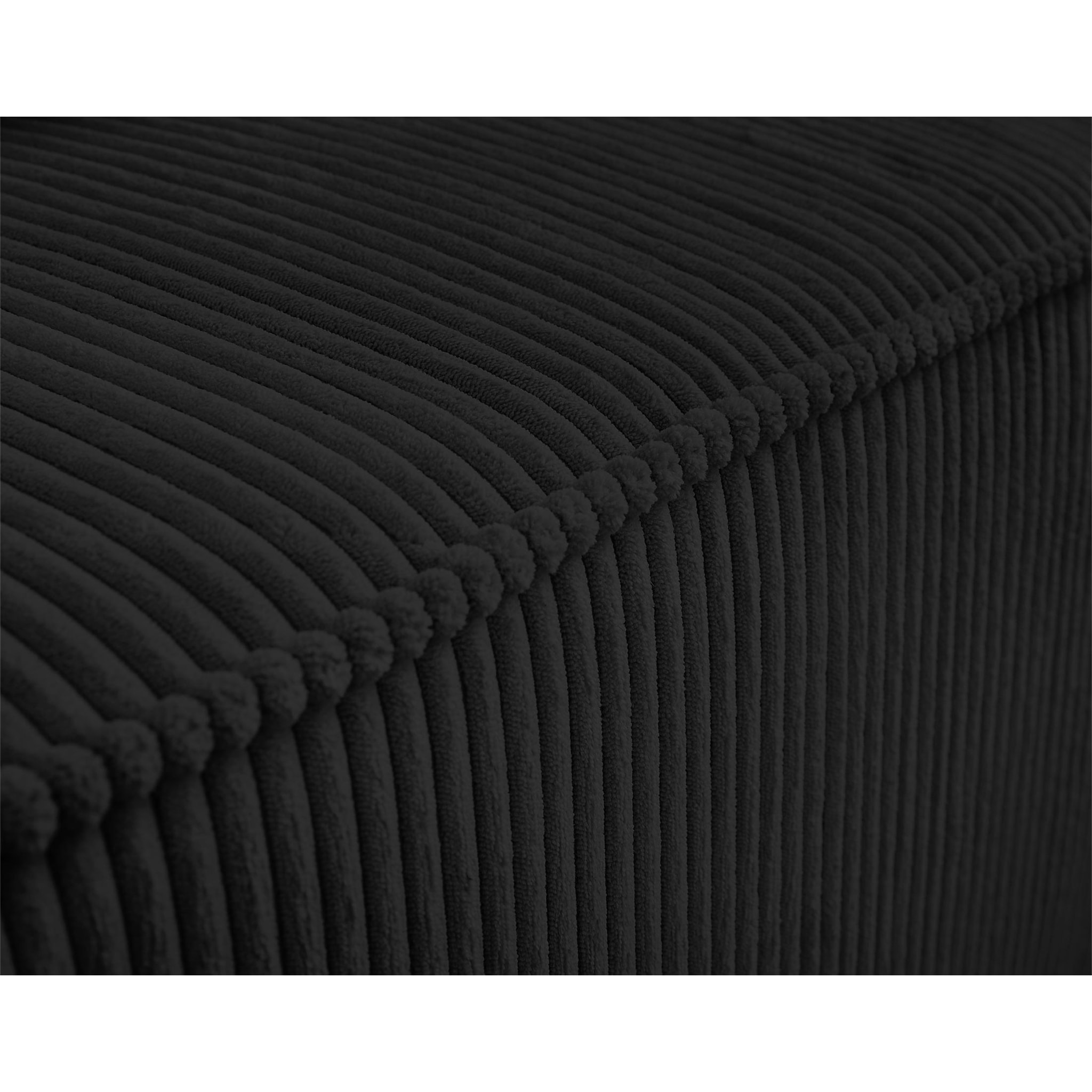 Colombine - module d'assise - en velours côtelé - Noir