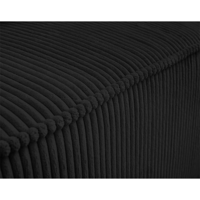 Colombine - module d'assise - en velours côtelé - Noir
