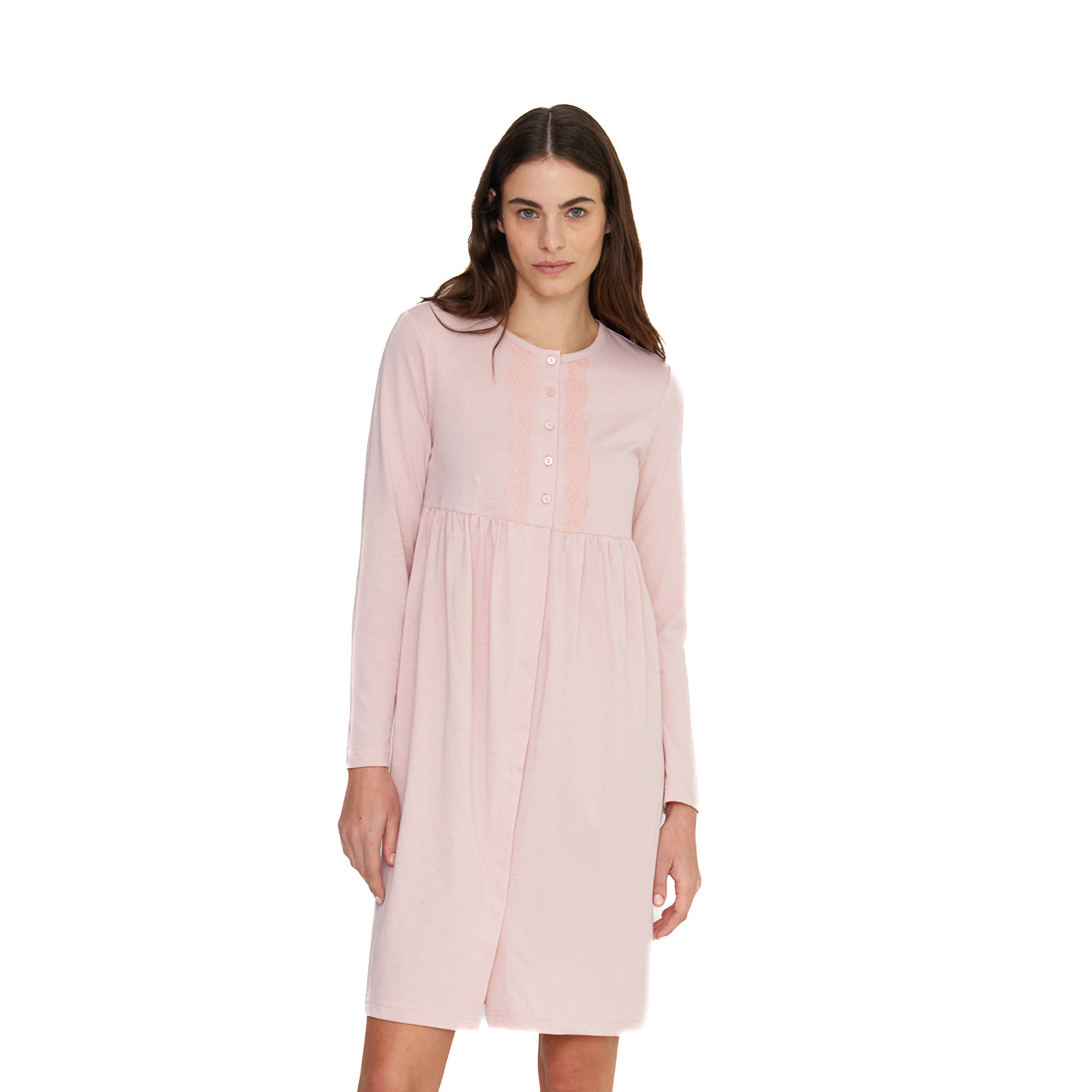 Camicia da notte donna lily in jersey invernale Noidinotte