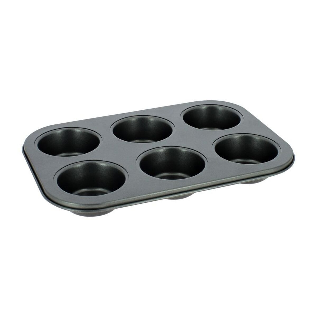 Plaque à 6 muffins en acier carbone AMANDINE