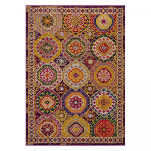Tapis oriental tissé motif ethnique NOSI