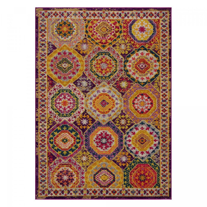 Tapis oriental tissé motif ethnique NOSI