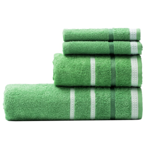 Set 4pc toalla de baño benetton verde rainbow