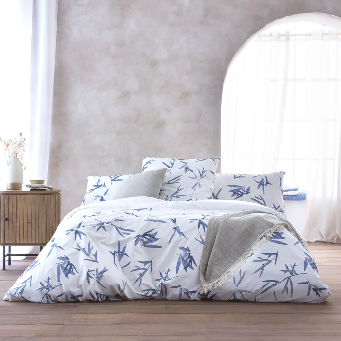 Housse de couette Cigeor Bleu 100% coton 79 cm/2