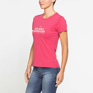 T-SHIRT IN JERSEY SLUB CON STAMPA