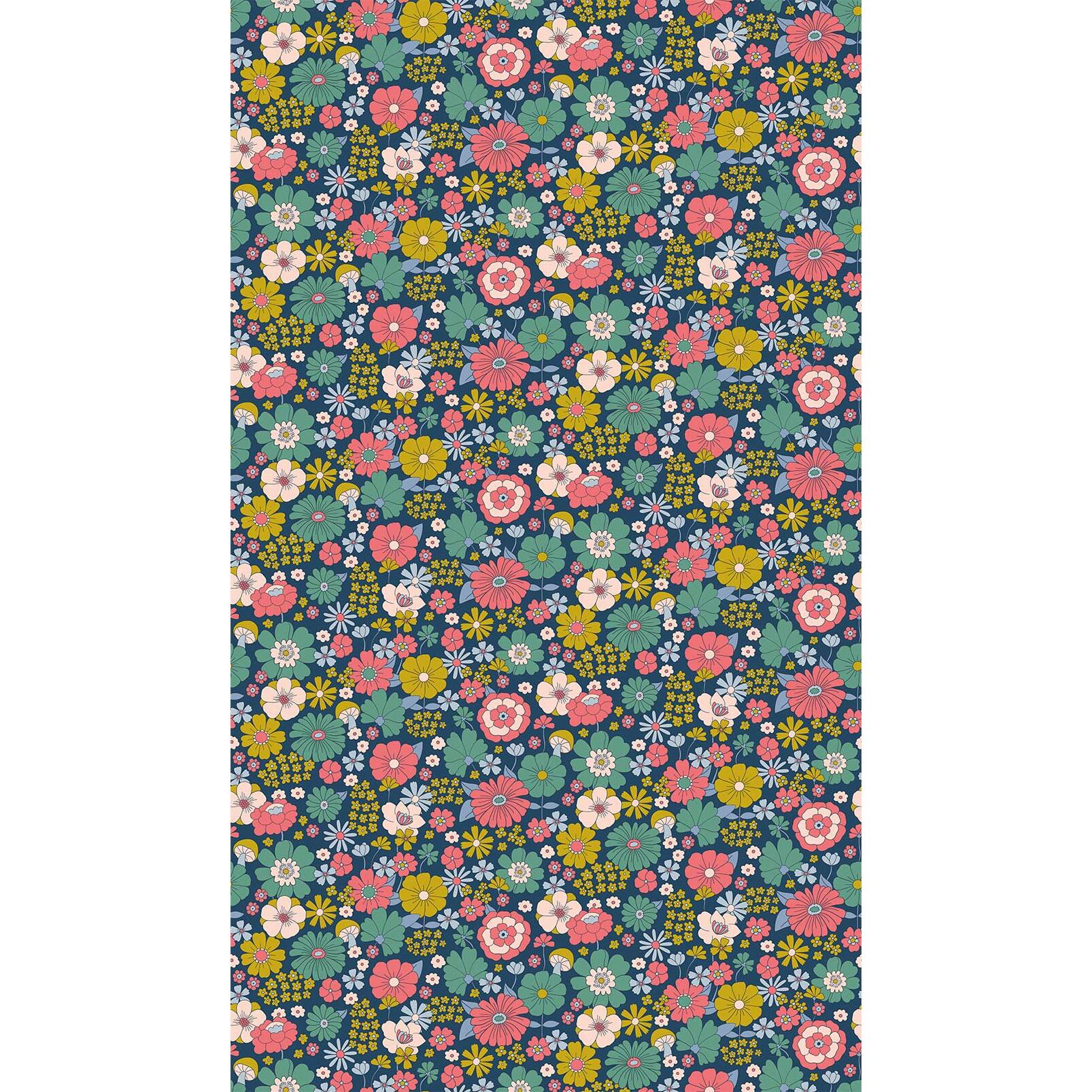 Papier peint panoramique Psyché floral  Intissé