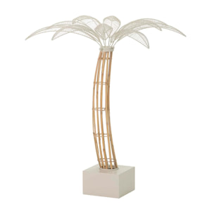 Figura Palmera Metal Fibra Sintetica 89x84x98 Cm