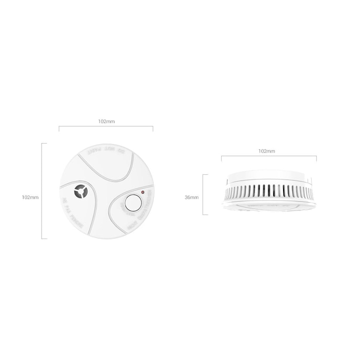 Ezviz T4 Sensore Rilevatore di Fumo Fotoelettrico Interconnesso Bianco