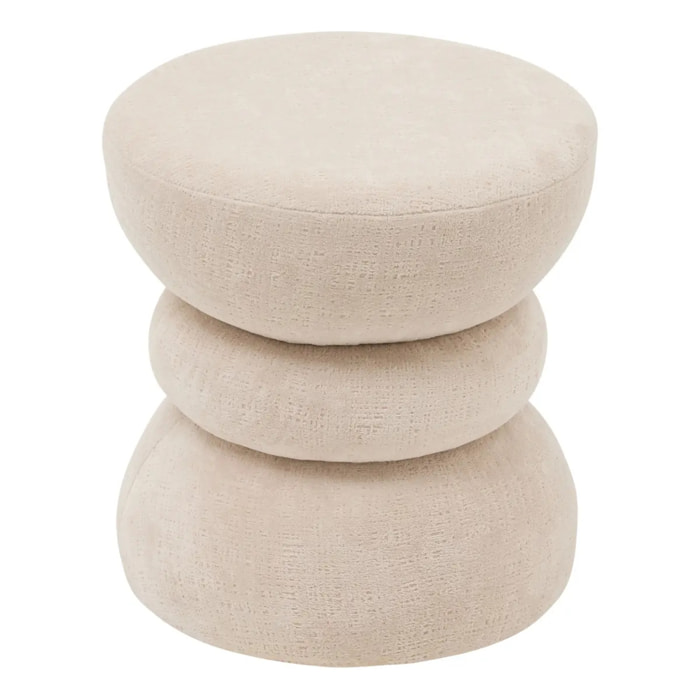 Pouf Ritem rond D.36cm crème